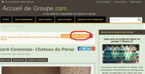 gite de groupe, grand gite, camping, hotels,: modifier une annonce 3