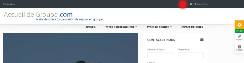 modificatin gite de groupe